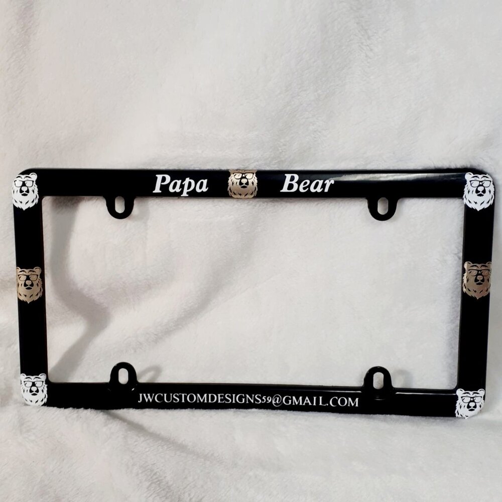 Papa Bear License Plate Frame